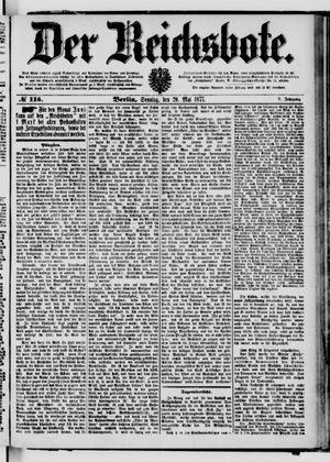 Der Reichsbote on May 20, 1877