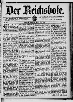 Der Reichsbote vom 24.05.1877