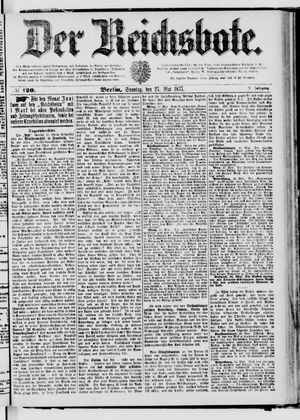 Der Reichsbote vom 27.05.1877