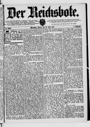 Der Reichsbote vom 20.07.1877