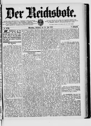 Der Reichsbote on Jul 25, 1877