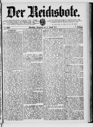 Der Reichsbote on Aug 11, 1877