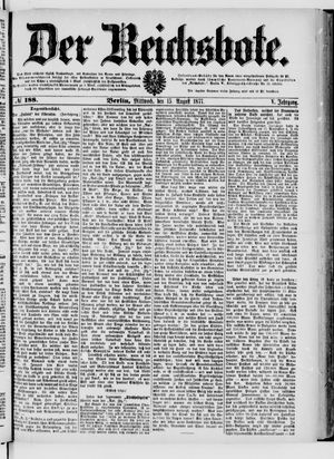 Der Reichsbote vom 15.08.1877