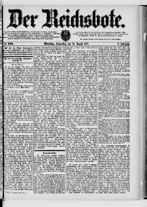Der Reichsbote vom 23.08.1877