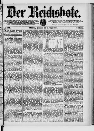 Der Reichsbote on Aug 25, 1877
