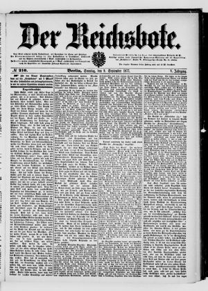 Der Reichsbote on Sep 9, 1877
