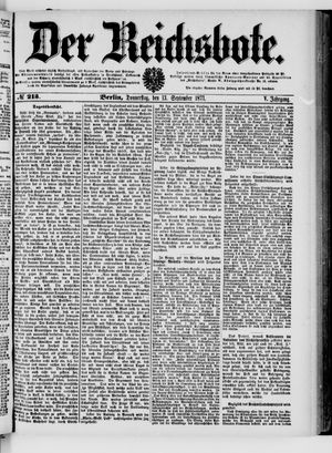 Der Reichsbote vom 13.09.1877