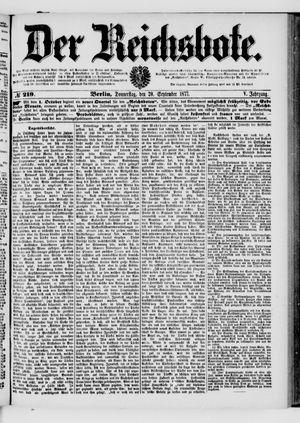 Der Reichsbote vom 20.09.1877