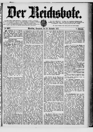 Der Reichsbote vom 29.09.1877