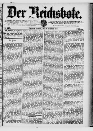 Der Reichsbote vom 30.09.1877