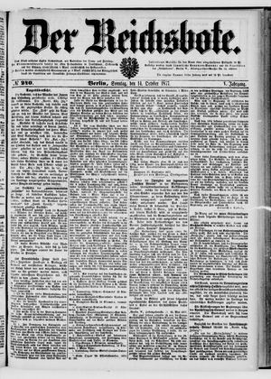 Der Reichsbote vom 14.10.1877