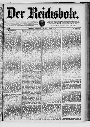 Der Reichsbote vom 18.10.1877