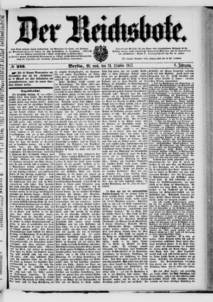 Der Reichsbote vom 24.10.1877