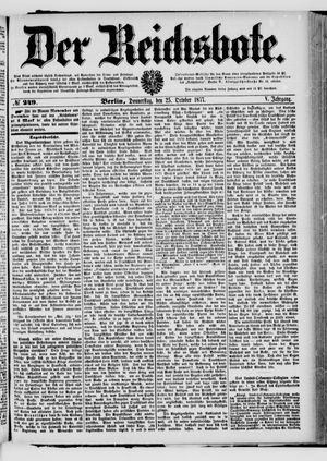 Der Reichsbote vom 25.10.1877