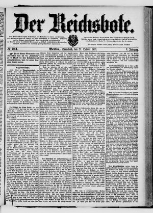 Der Reichsbote vom 27.10.1877