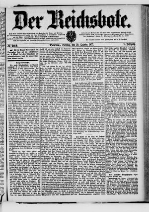 Der Reichsbote vom 30.10.1877