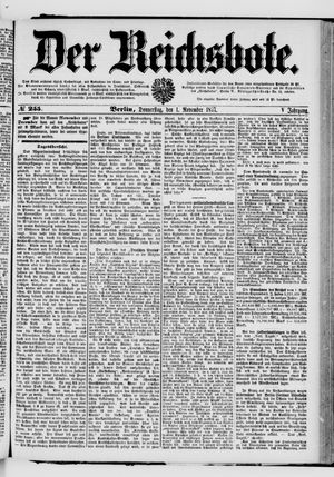 Der Reichsbote vom 01.11.1877