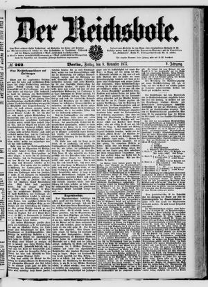Der Reichsbote vom 09.11.1877