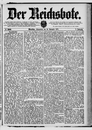 Der Reichsbote on Nov 10, 1877