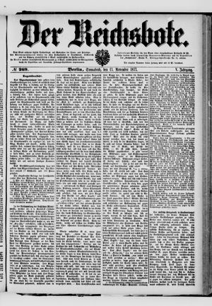 Der Reichsbote vom 17.11.1877