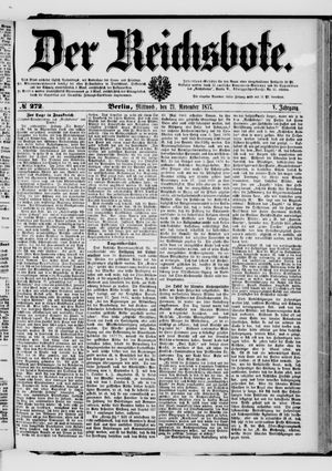 Der Reichsbote on Nov 21, 1877