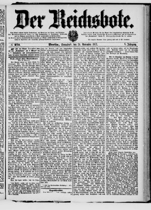 Der Reichsbote vom 24.11.1877