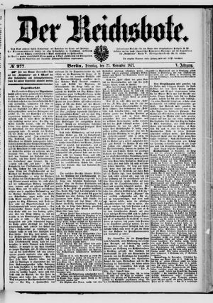 Der Reichsbote on Nov 27, 1877