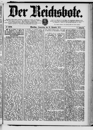 Der Reichsbote on Nov 29, 1877