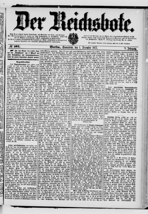 Der Reichsbote on Dec 1, 1877