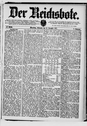 Der Reichsbote vom 12.12.1877