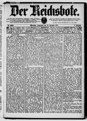 Der Reichsbote vom 29.12.1877