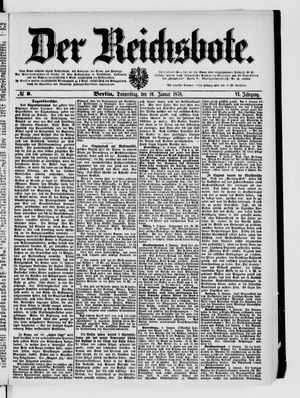 Der Reichsbote on Jan 10, 1878