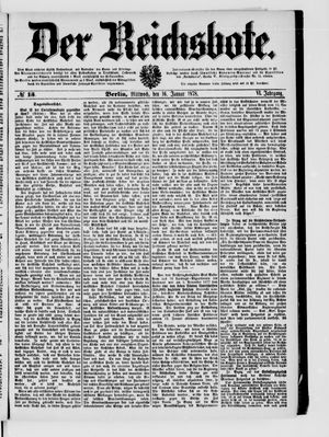 Der Reichsbote vom 16.01.1878