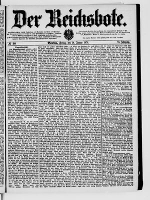 Der Reichsbote on Jan 18, 1878