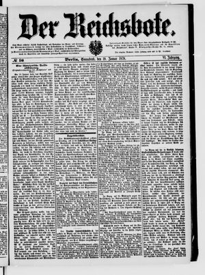 Der Reichsbote vom 19.01.1878
