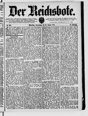 Der Reichsbote on Jan 24, 1878