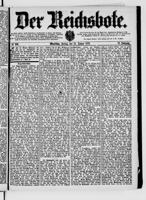 Der Reichsbote vom 25.01.1878