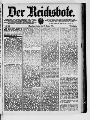 Der Reichsbote vom 27.01.1878