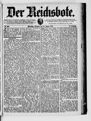 Der Reichsbote vom 30.01.1878
