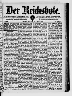 Der Reichsbote vom 02.02.1878