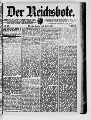 Der Reichsbote vom 03.02.1878