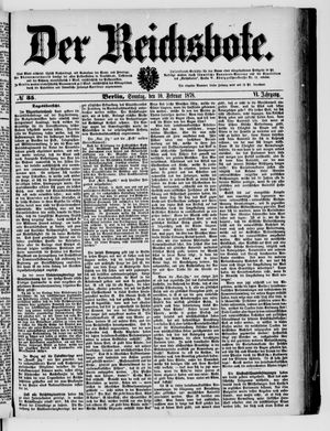 Der Reichsbote on Feb 10, 1878