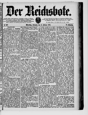 Der Reichsbote vom 13.02.1878