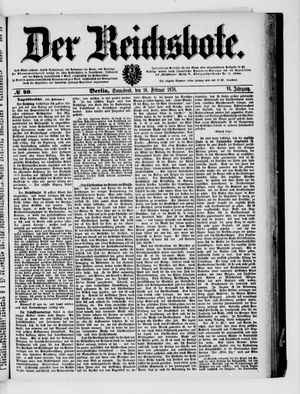 Der Reichsbote vom 16.02.1878