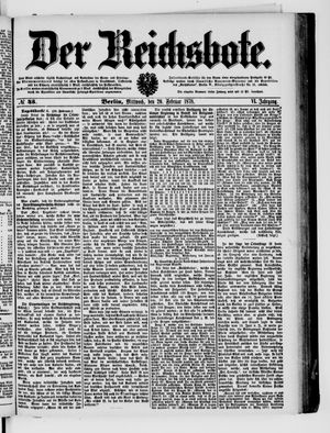 Der Reichsbote vom 20.02.1878