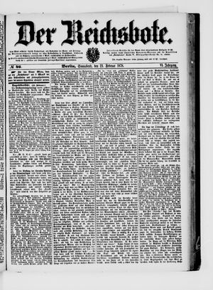 Der Reichsbote on Feb 23, 1878