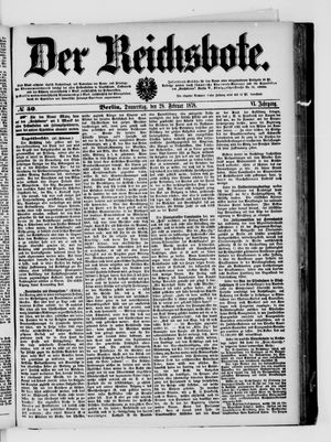 Der Reichsbote on Feb 28, 1878