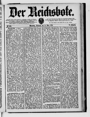Der Reichsbote on Mar 13, 1878