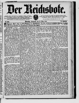 Der Reichsbote vom 16.03.1878