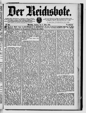 Der Reichsbote on Mar 17, 1878
